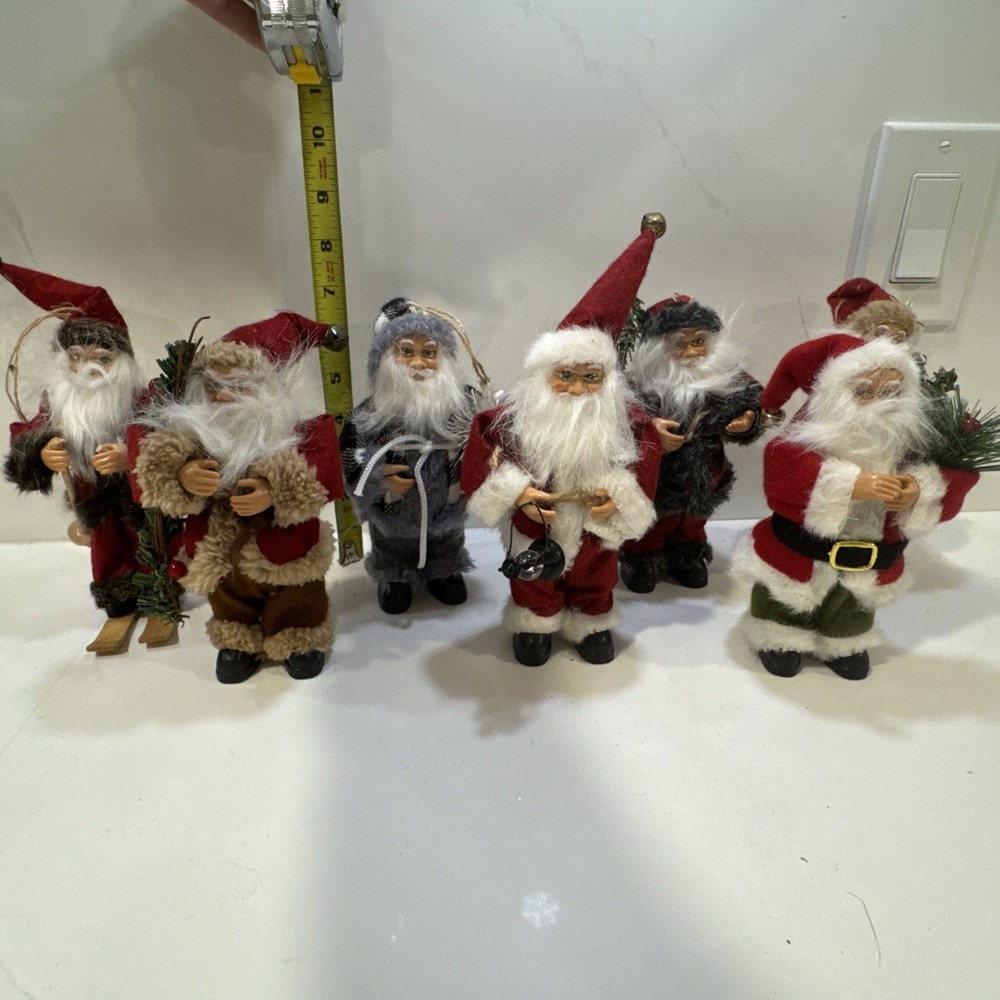 Santa Christmas Ornaments/ Decor 7inches Vintage